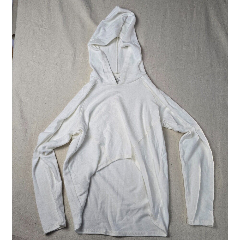 Women's Go Couture Vintage‎ Edition Lightweight White Hoodie Size Med